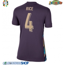 Maglie da calcio Inghilterra Declan Rice #4 Seconda Maglia Femminile Europei 2024 Manica Corta